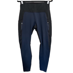 Athleta Traverse Tight Navy & Black High-Rise Leggings Women’s Size Medium